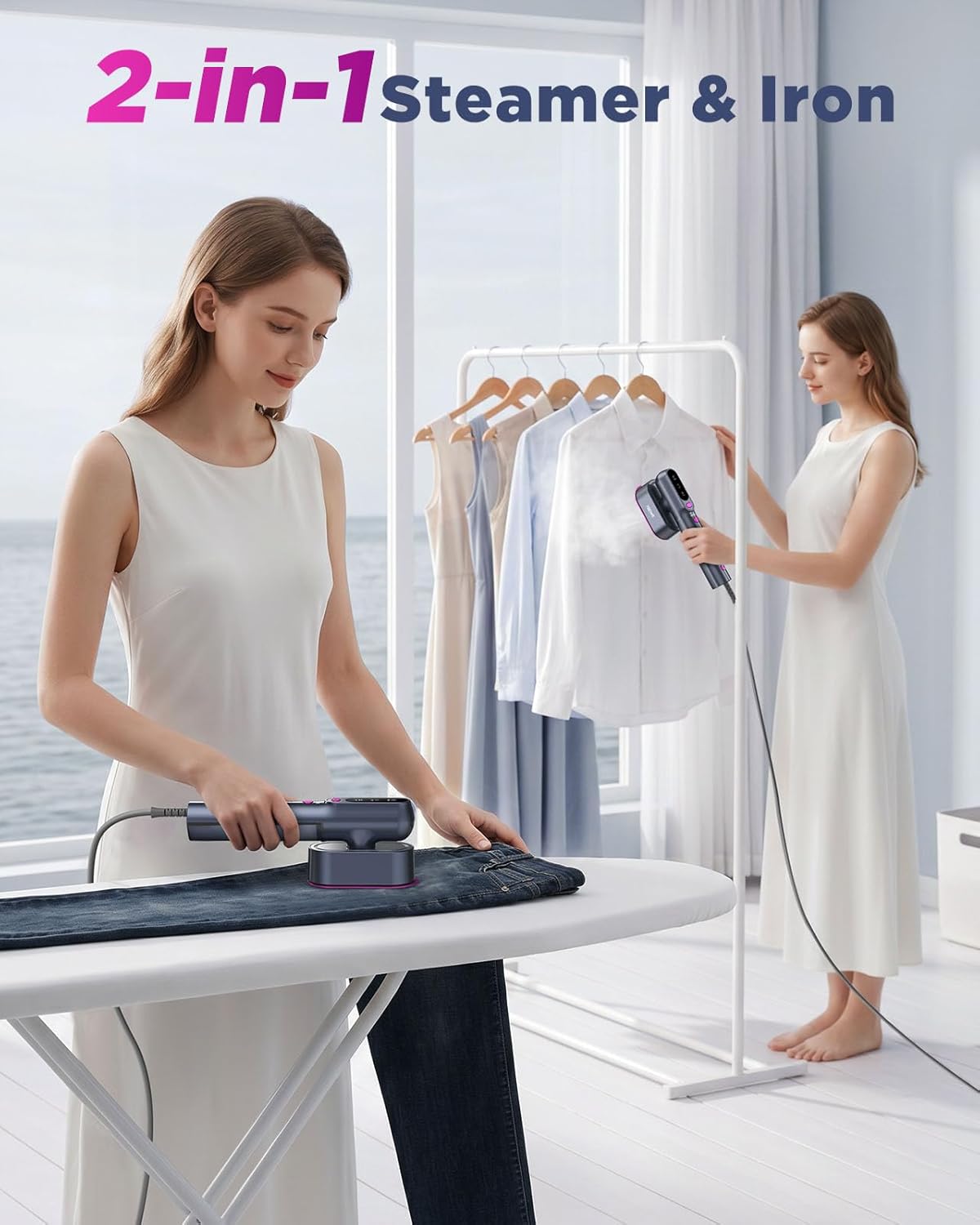 steam output range of 248°f–338°f for deep fabric penetration