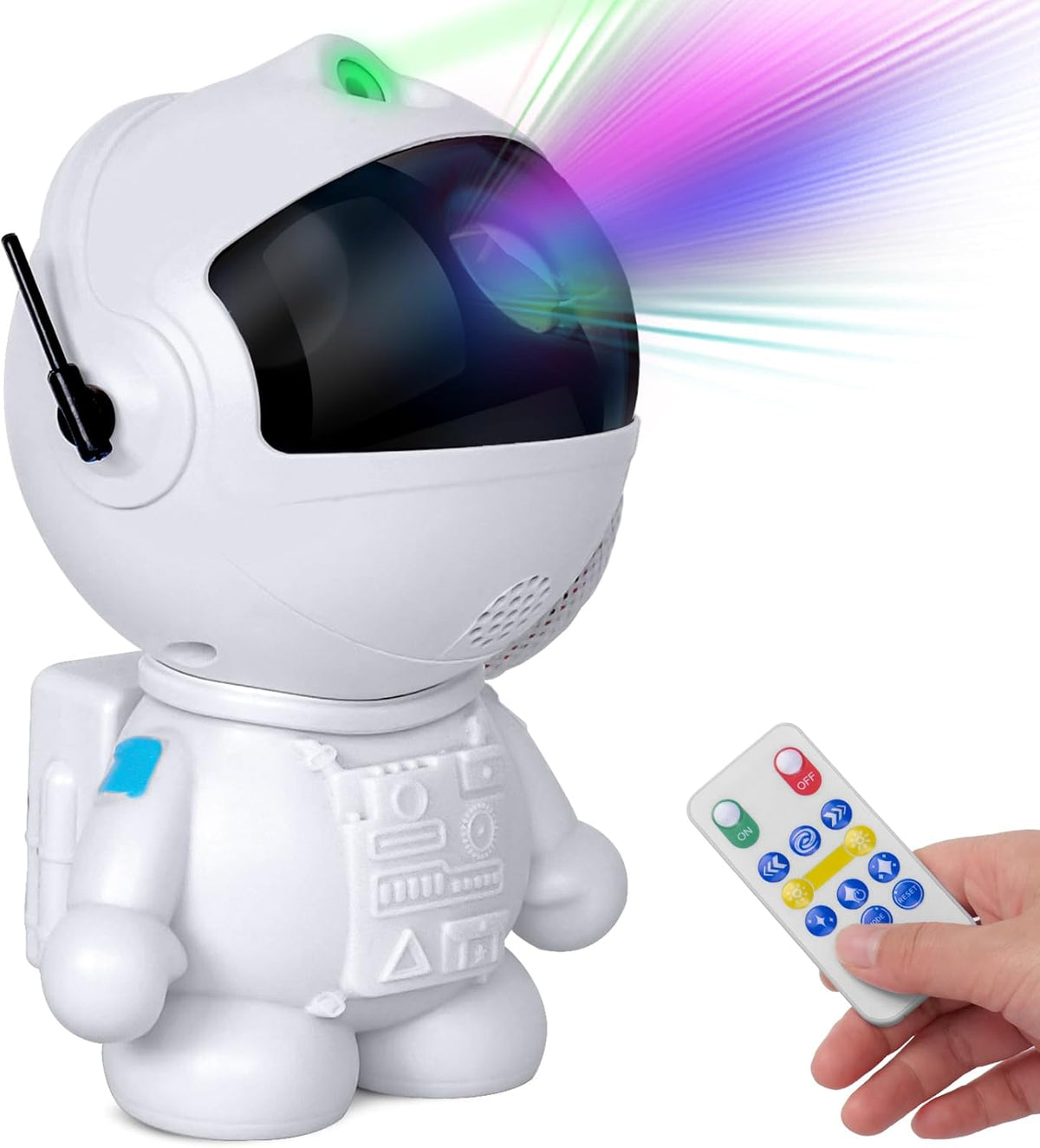 Stellarvue Astronaut Galaxy Projector – Child-Safe Nursery Night Light, Flame-Free LED Star Lamp for Kids Bedroom and Playroom