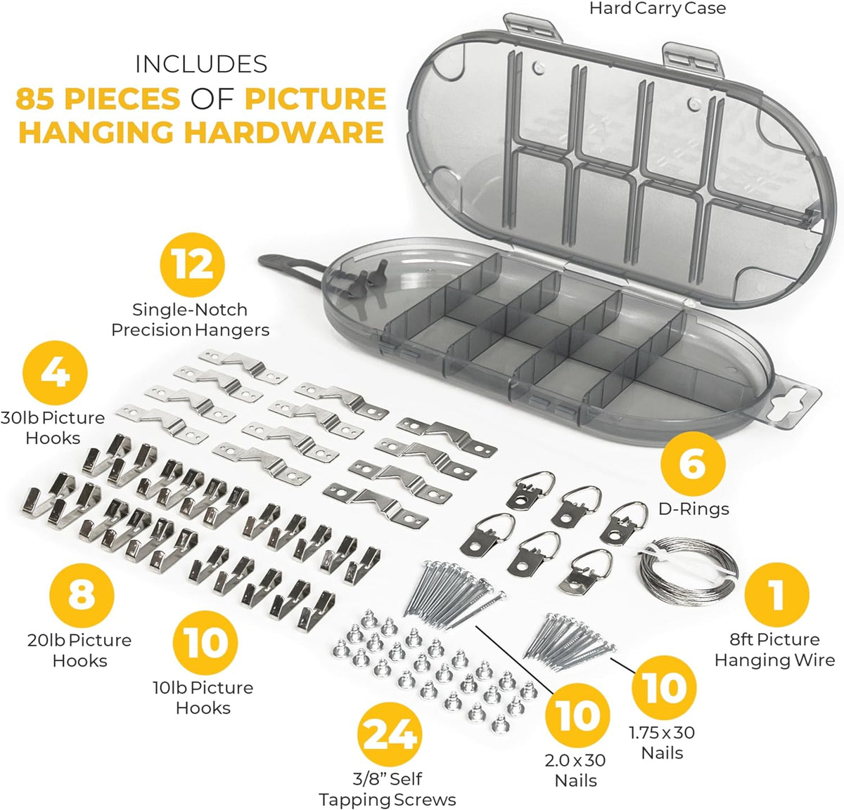 storage case with silicone strap to keep all components organized