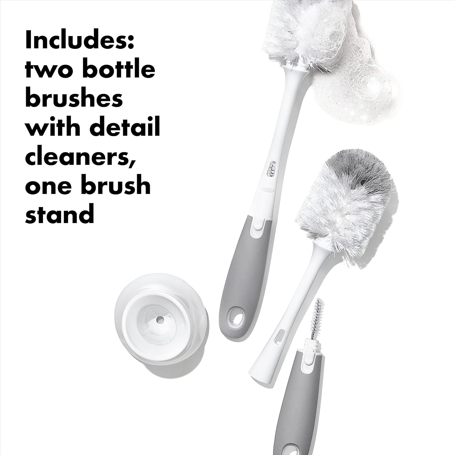 stored detail cleaner in handle for tight spaces like nipples and valves