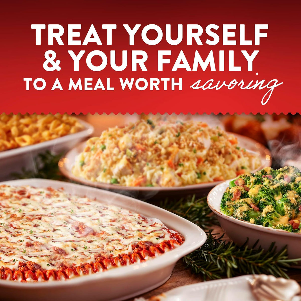 Stouffer's Classic Lasagna with Meat and Sauce – Family Size Frozen Dinner for Kid-Friendly Weeknight Meals