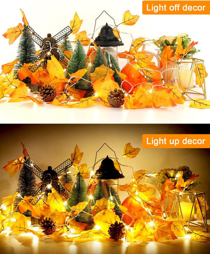 strands can be twisted together for a denser garland effect or used separately