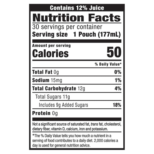 strawberry kiwi flavor made from pear, strawberry, and apple juice concentrates
