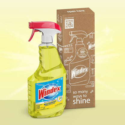streak-free, no-residue shine suitable for mirrors and windows