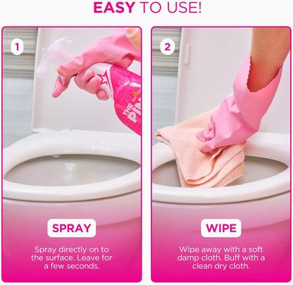 streak-free shine technology for mirrors, glass shower doors, and chrome