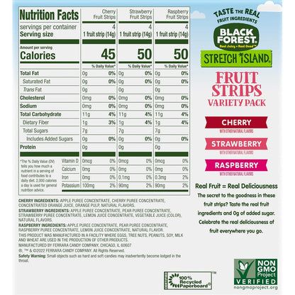 Stretch Island Fruit Strips – Allergy-Friendly Classroom Snack for Children, Gluten-Free Non-GMO 48 Count
