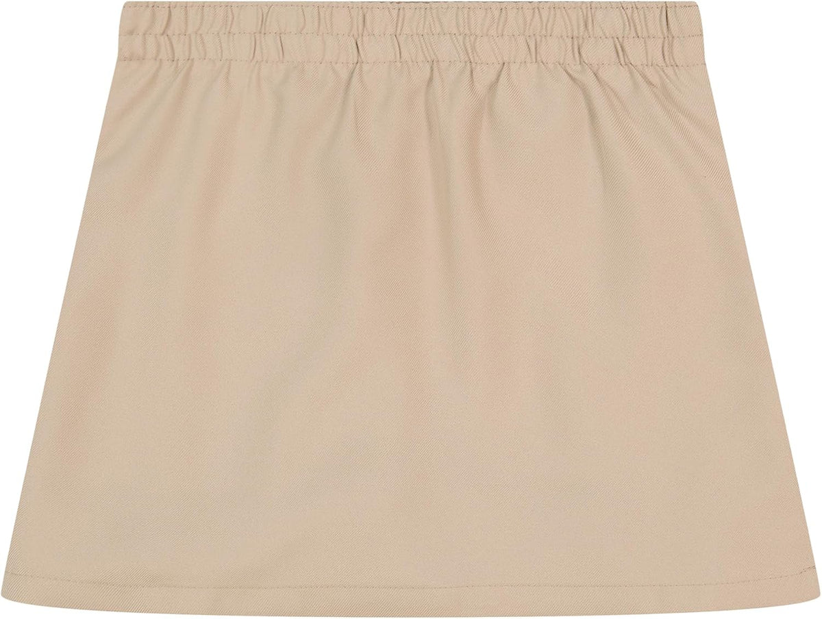 stretchy knit pull-on waistband (no buttons, snaps, or zippers)