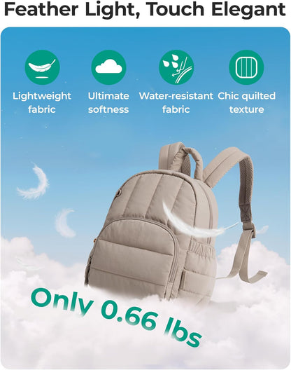 stretchy side pocket fits a 20oz water bottle or umbrella