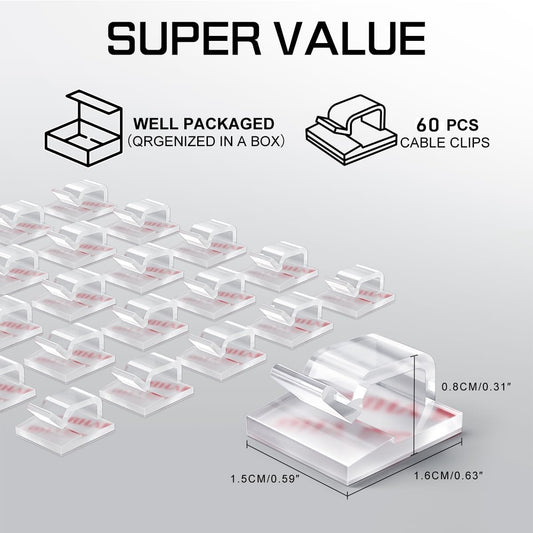 strong double-sided self-adhesive backing requiring no tools or drilling