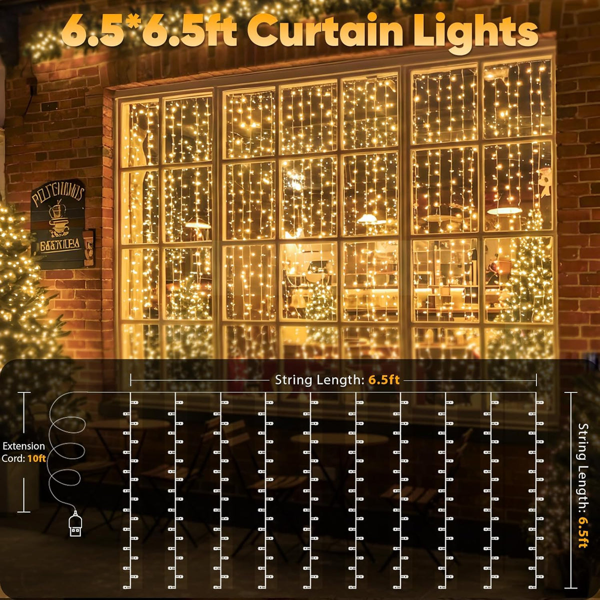 suddus LED Fairy Curtain Lights Housewarming Gift – Cozy Ambient Wall and Window Decor for New Homeowners