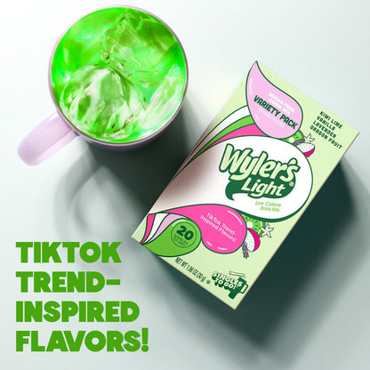 sugar-free with only 5 calories per serving (85% fewer than leading beverages)