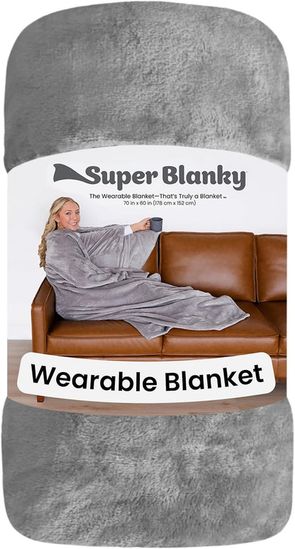 Super Blanky Wearable Blanket – Thoughtful Birthday Gift for Her, Cozy Loungewear for Wife and Girlfriend