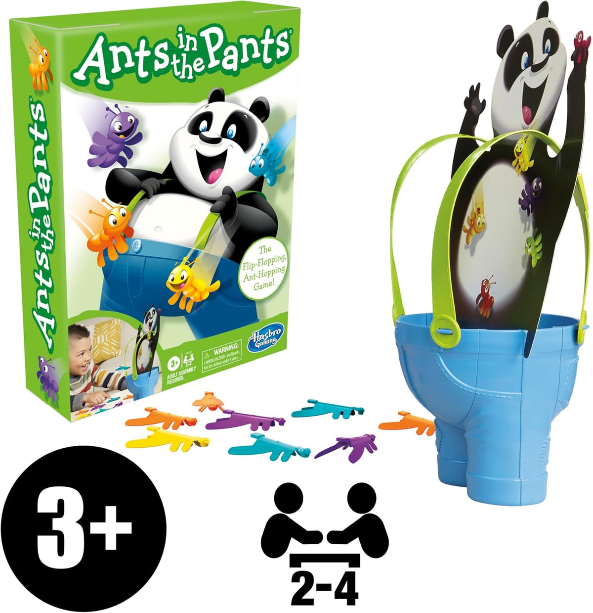 supports 2-4 players, ages 3+