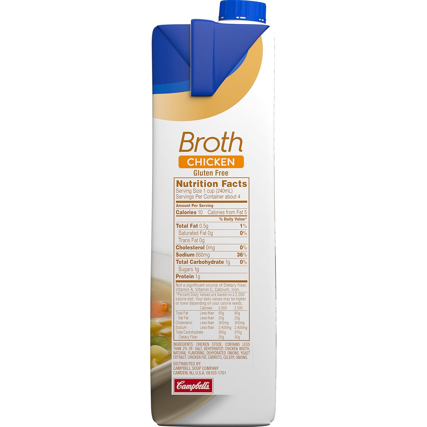 Swanson Chicken Broth – 32 oz Resealable Carton Pack of 6 for Weekly Meal Prep