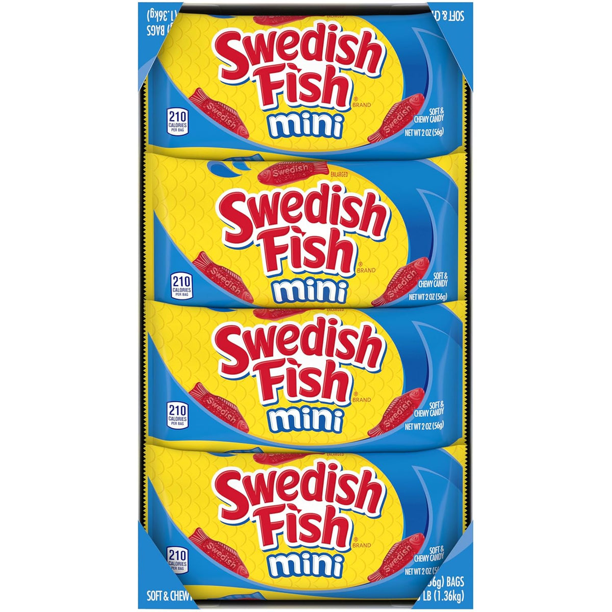 Swedish Fish Mini Candy Bundle – Thoughtful Care Package Snack for Military Service Members, 24 Sealed 2 oz Bags
