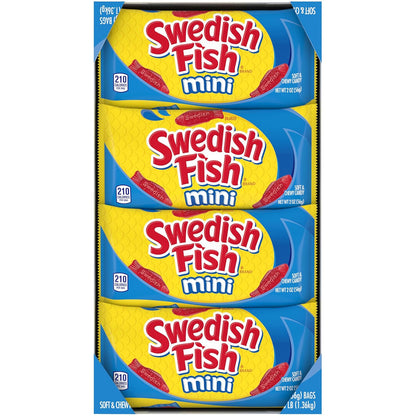 Swedish Fish Mini Candy Bundle – Thoughtful Care Package Snack for Military Service Members, 24 Sealed 2 oz Bags
