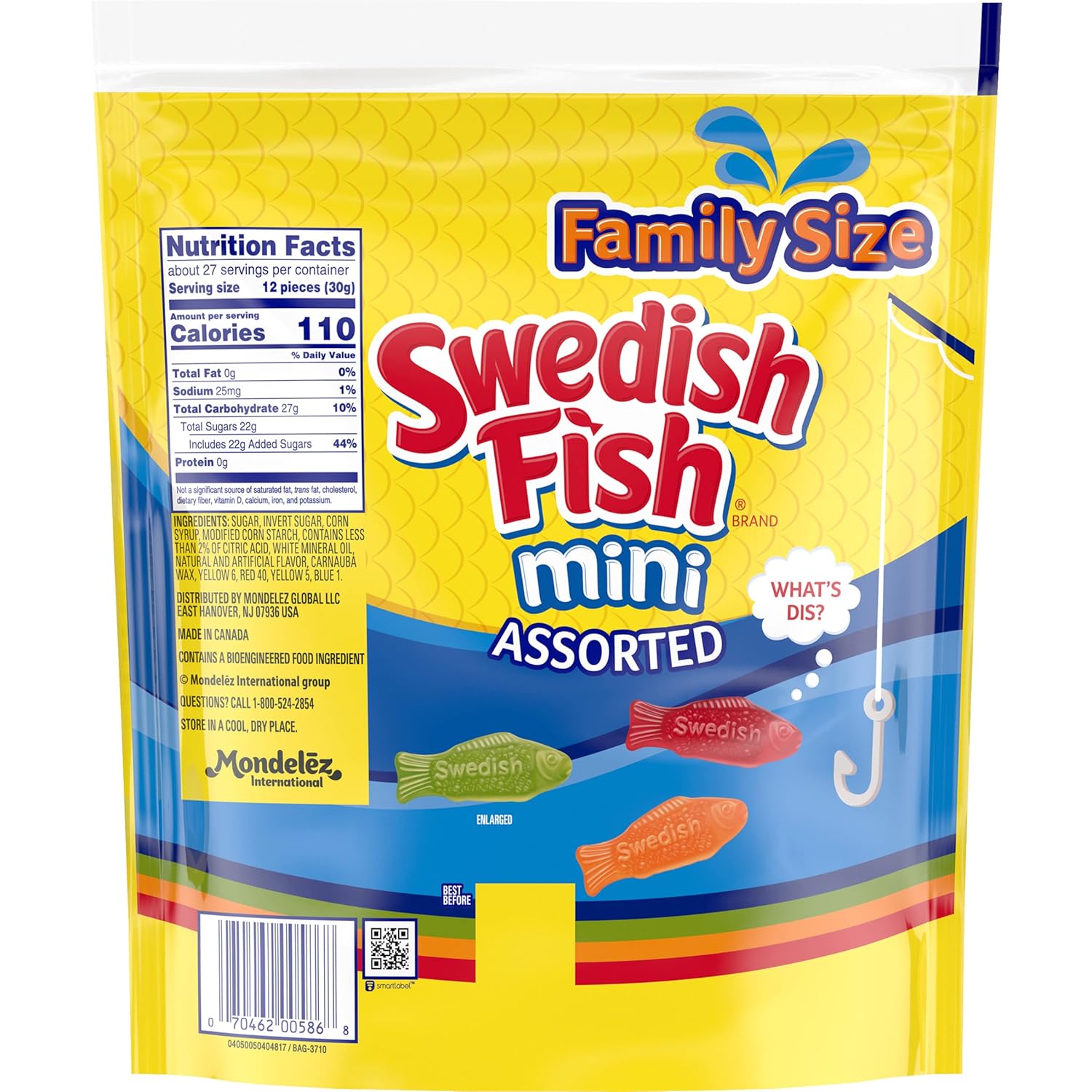 Swedish Fish Mini Gummy Candy – Individually Wrapped Kids Snacks for Birthday Party Favors and School Class Treats, 2 oz Bags
