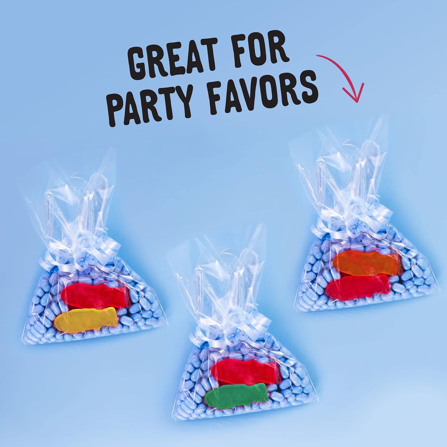 Swedish Fish Mini Gummy Candy – Individually Wrapped Kids Snacks for Birthday Party Favors and School Class Treats, 2 oz Bags