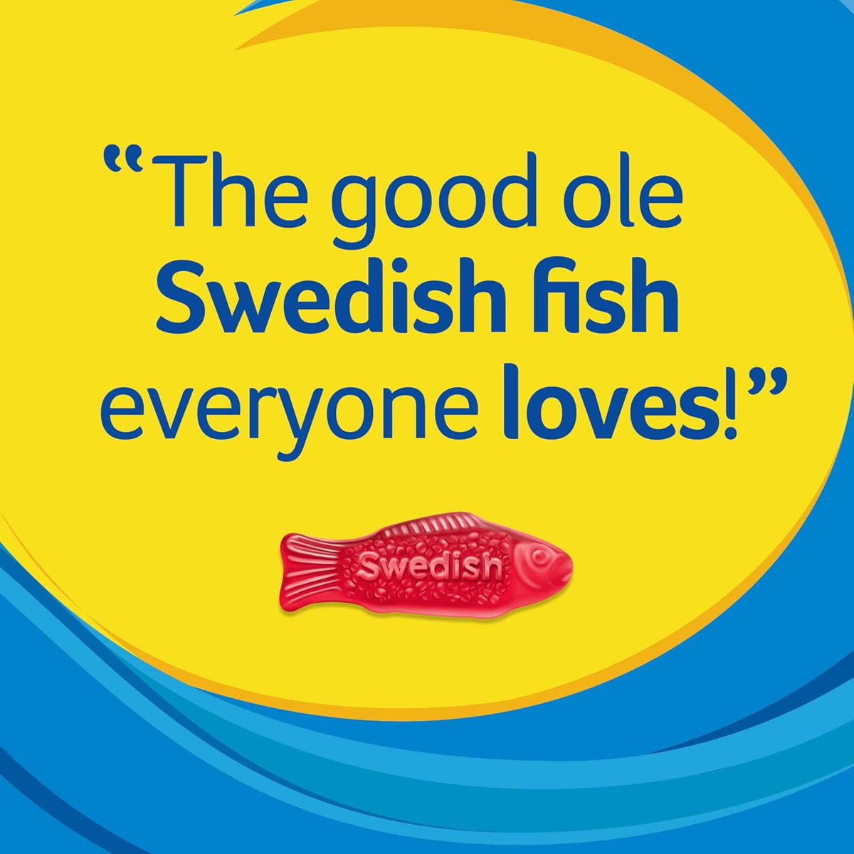 SWEDISH FISH Soft & Chewy Bulk Candy – Patio Party Handouts and Backyard Birthday Favor Bags, 240 Count