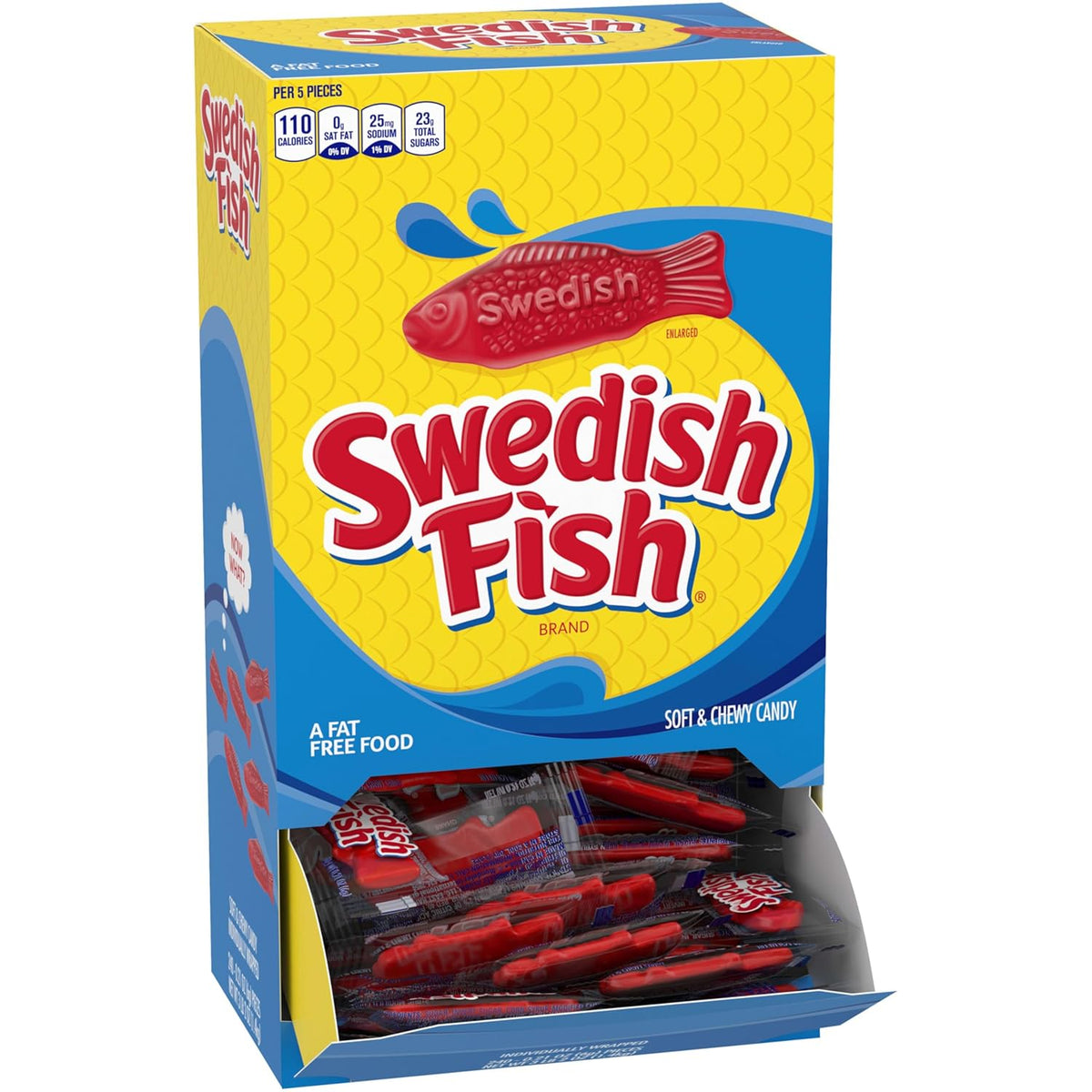 SWEDISH FISH Soft & Chewy Bulk Candy – Patio Party Handouts and Backyard Birthday Favor Bags, 240 Count