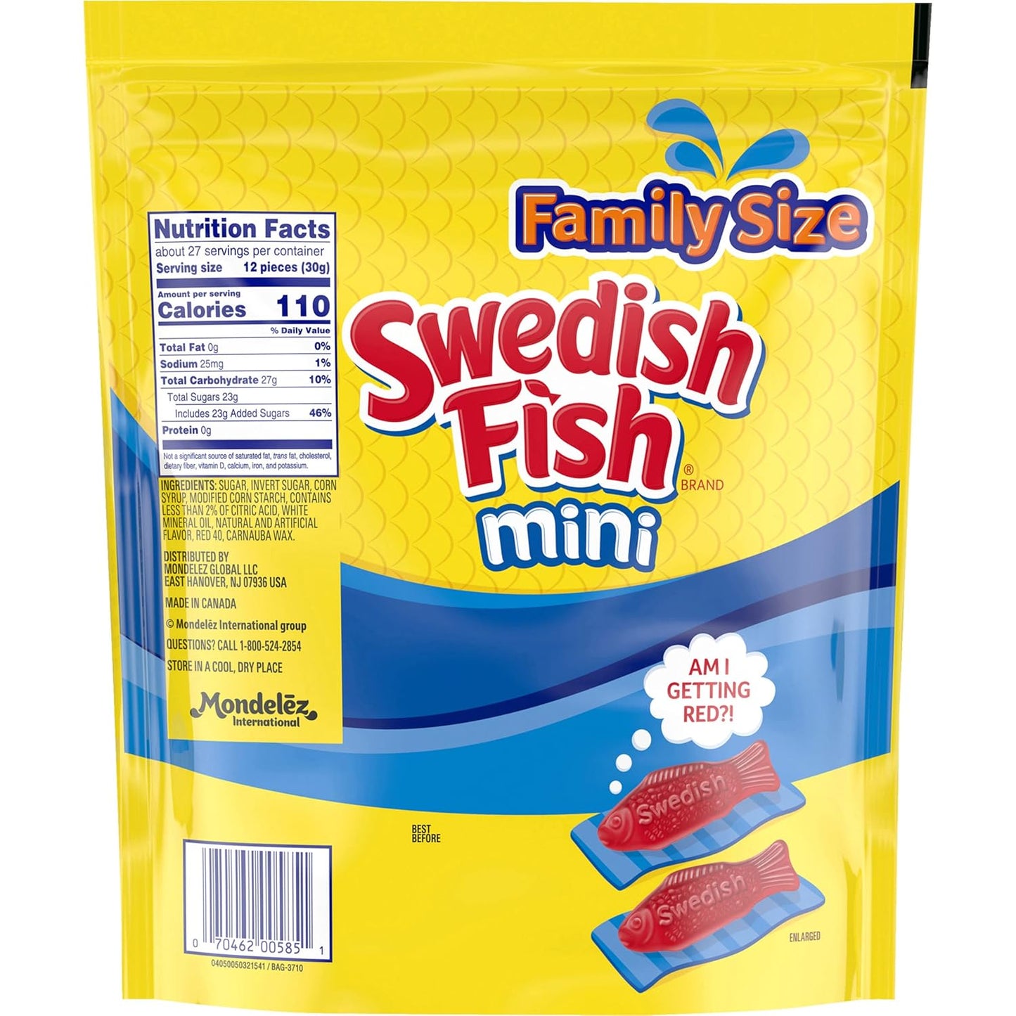 SWEDISH FISH Soft & Chewy Candy Fat Free Diet Snack, 12 Pack of 3.1 oz Boxes for Guilt Free Snacking