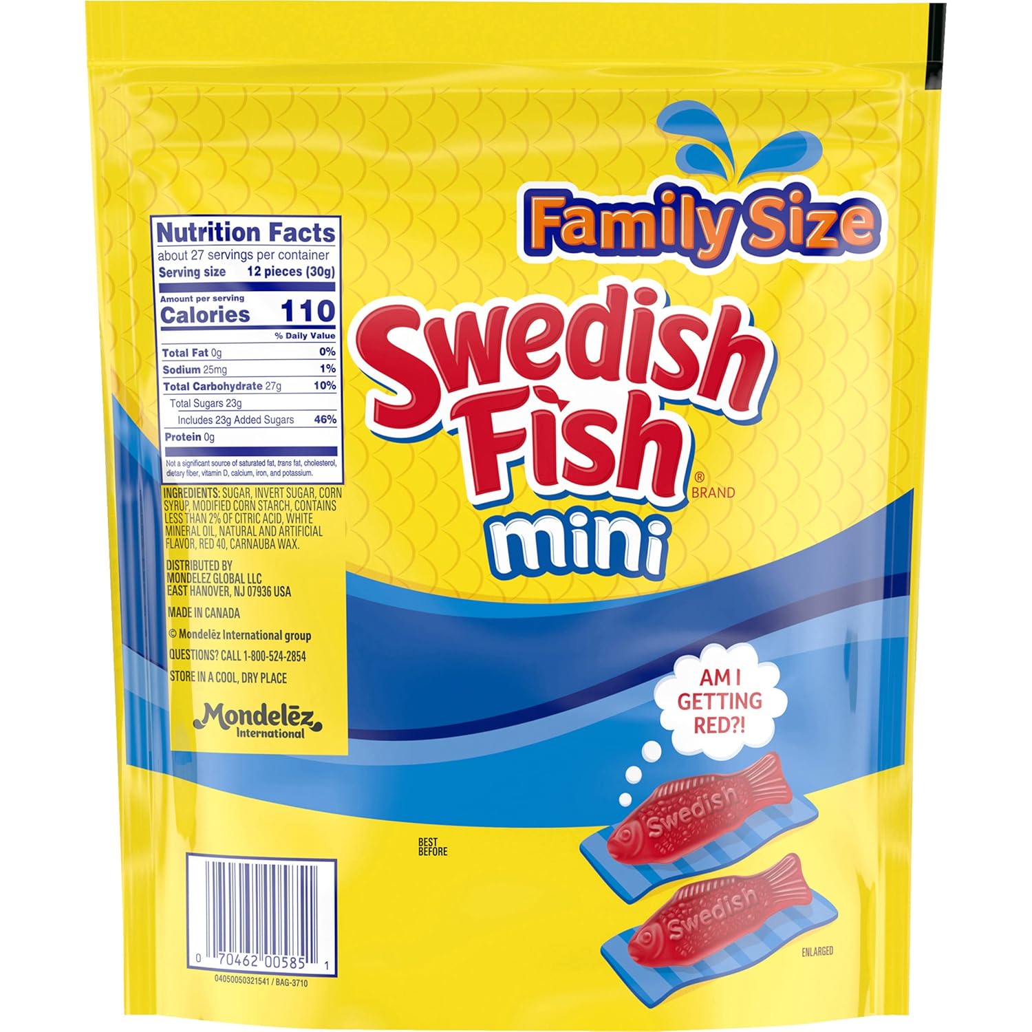 SWEDISH FISH Soft & Chewy Candy Fat Free Diet Snack, 12 Pack of 3.1 oz Boxes for Guilt Free Snacking