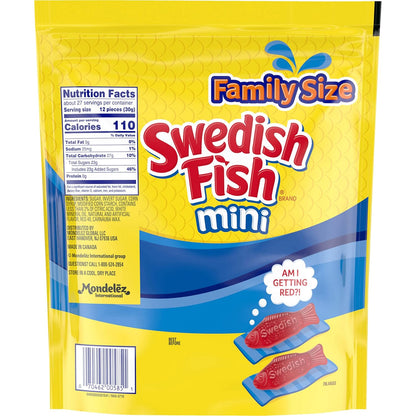 SWEDISH FISH Soft & Chewy Candy Fat Free Diet Snack, 12 Pack of 3.1 oz Boxes for Guilt Free Snacking