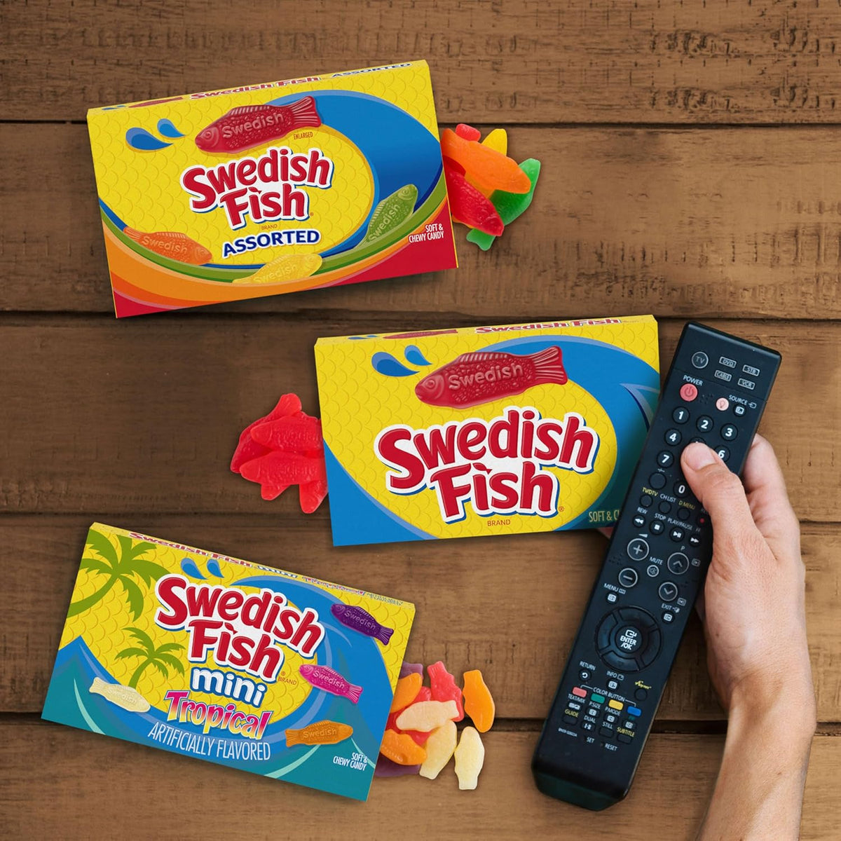 SWEDISH FISH Soft & Chewy Candy Get Well Soon Gift for Mom, 12 Pack 3.1 oz Boxes
