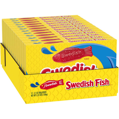 SWEDISH FISH Soft & Chewy Candy Get Well Soon Gift for Mom, 12 Pack 3.1 oz Boxes