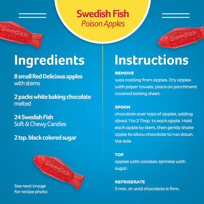 Swedish Fish Soft & Chewy Gummy Candy, Bulk Candy 5 lb for Conference Room Welcome Bowls and Client Meeting Candy Dishes