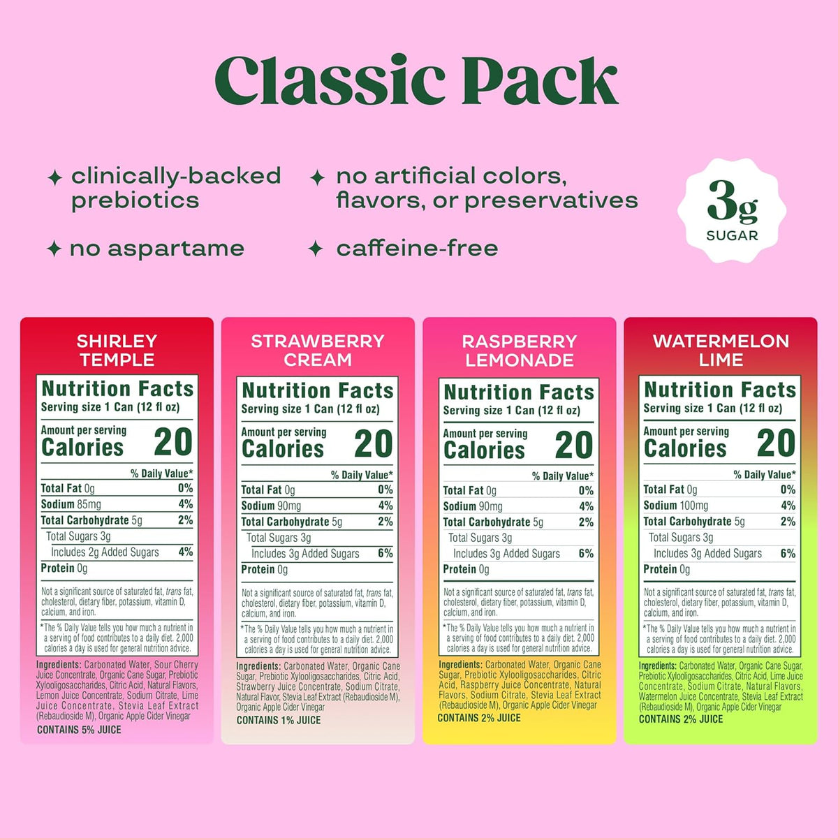 sweetened with organic cane sugar and stevia leaf extract (rebaudioside m)