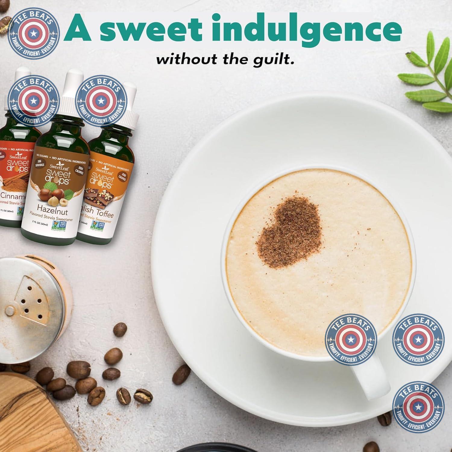 SweetLeaf Sweet Drops Vanilla Creme Stevia – Travel Size Sugar Free Sweetener for Focused Home Office Coffee and Desk Drawer Convenience