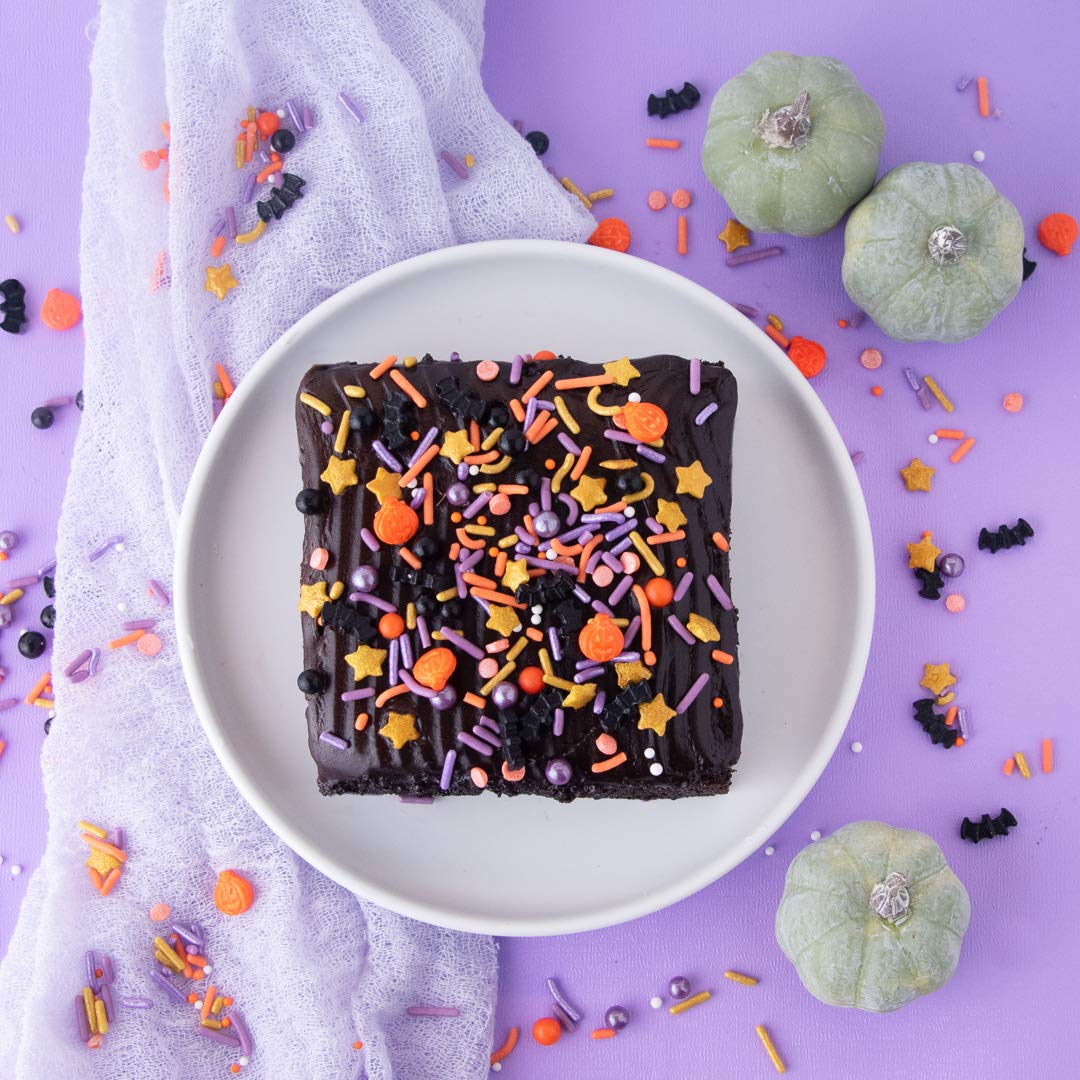 Sweets Indeed Sprinklefetti Toil & Trouble Halloween Sprinkles – Allergy-Friendly Cupcake Toppings for Kids' Classroom Parties