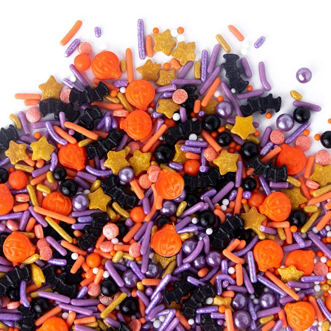 Sweets Indeed Sprinklefetti Toil & Trouble Halloween Sprinkles – Allergy-Friendly Cupcake Toppings for Kids' Classroom Parties