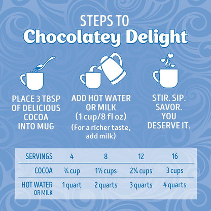 Swiss Miss Milk Chocolate Cocoa Mix with Marshmallows – Kid-Friendly Pantry Staple for Cozy Family Movie Nights