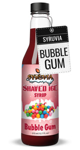 Syruvia Snow Cone Syrup for Backyard and Pool Deck, Ready-to-Pour Flavoring for Shaved Ice and Slushie Machines