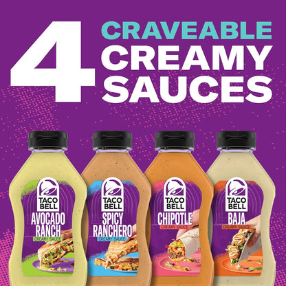 Taco Bell Creamy Chipotle Sauce – Backyard BBQ Drizzle for Grilled Meats, Veggies, and Cookout Platters