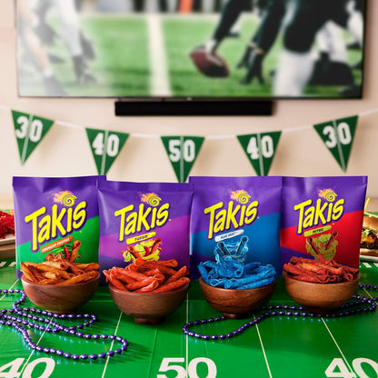 Takis Rolled Tortilla Chips Variety Pack – Lunchbox Snack for Spice-Tolerant Kids, 18 Individually Wrapped 1 oz Bags