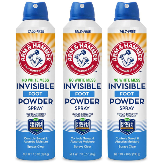 talc-free invisible clear spray that goes on without white residue