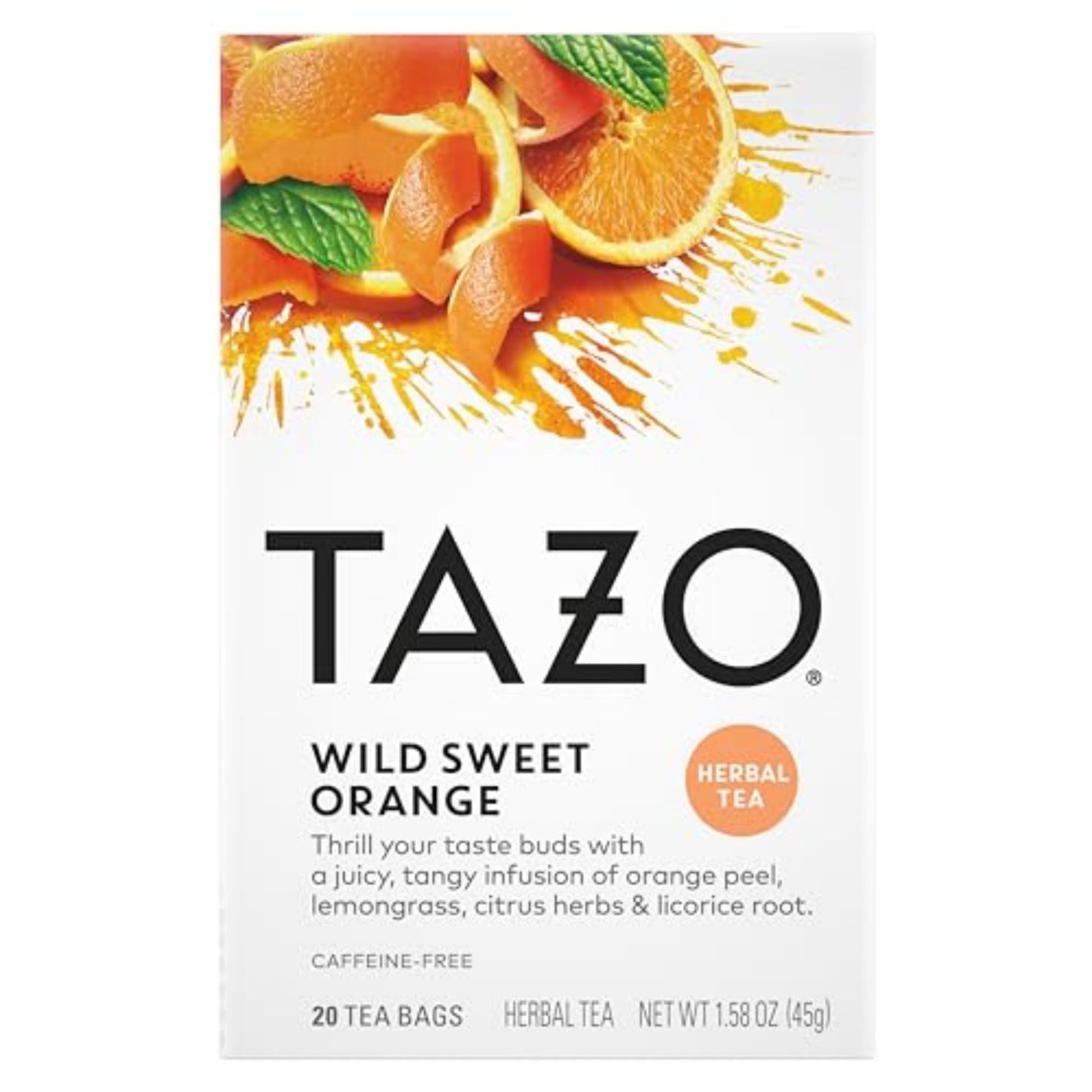 TAZO Passion Herbal Tea – Thoughtful Hostess Gift Box with 20 Count Single-Serve Packs