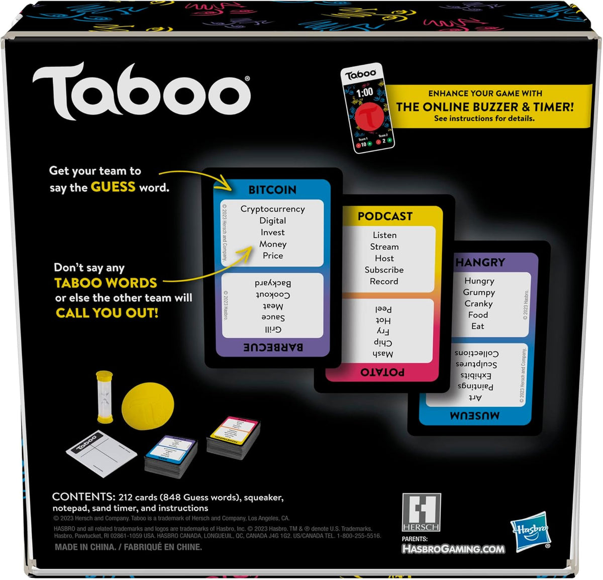 team-based word-guessing mechanic with forbidden 'taboo' words for added challenge