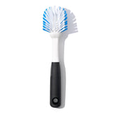 OXO Good Grips Dish Brush – Caregiver-Friendly Kitchen Sink Tool with Non-Slip Wet Grip, Gentle Nylon Bristles for Delicate Pans