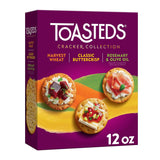 Toasteds Crackers Cracker Collection – Office Desk Lunch Snack for Focused Workdays, 12oz Variety Box