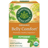 Traditional Medicinals Organic Belly Comfort Peppermint Tea – Bedside Nightly Wind-Down Ritual for Sensitive Digestion