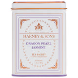 Harney & Sons Dragon Pearl Jasmine Tea – Heirloom-Quality Loose Leaf for the Home Tea Bar, 20 Sachets in Embossed Tin