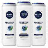 NIVEA MEN Sensitive Body Wash with Bamboo Extract – Nightly Wind-Down Shower Ritual for Sensitive Skin