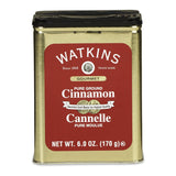 Watkins Gourmet Pure Ground Cinnamon Tin – Thoughtful Birthday Gift for Women Who Love to Bake, 6 oz Re-Sealable Tin