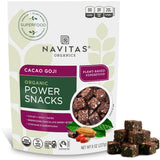 Navitas Organics Superfood Power Snacks Cacao Goji – Nut-Free After-School Snack for Family Kitchen Counters, 8 oz Bag
