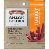 Old Wisconsin Turkey Sausage Snack Sticks – No MSG, No Preservatives Snack for Mindful Clean Eating