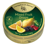 Cavendish & Harvey Mixed Fruit Drops – Family-Friendly Hard Candy with Real Fruit Juice, 5.3 oz